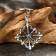Amulet-cords, Totem "Cross with lilies" No. 38, Metal