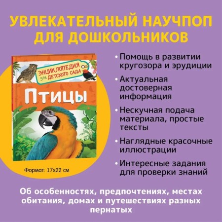 Encyclopedia for the kindergarten "Birds", Galtseva S. N.-1