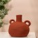 Vase for flowers decorative "Adriatic" Terracotta color 20 x 23 x 12 cm