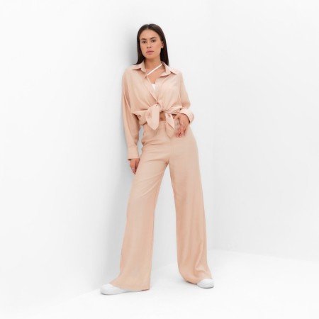 Women's suit (shirt and trousers) Mist Summer Time, R.46, beige-2