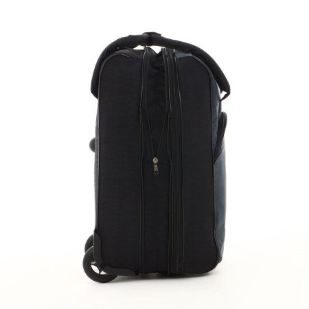 Small suitcase 20 ", a road bag with a zipper, black color-6