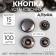Installation button, alpha (S-shaped), iron, d = 15 mm, black nickel color