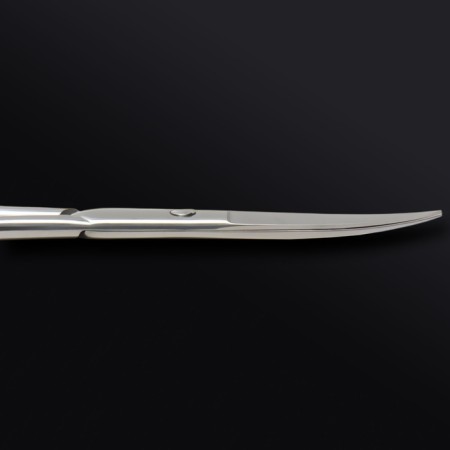 Manicure scissors "Premium", bent, wide, 9 cm, on the blist, silver color-7