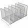 Horizontal Brauberg "Germanium" paper tray, 5 sections, metal, silver 237969