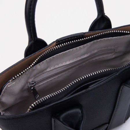 Bag Female Tout with zipper, black color-3