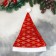 New Year's cap "Festive rhms" 28x39 cm, red