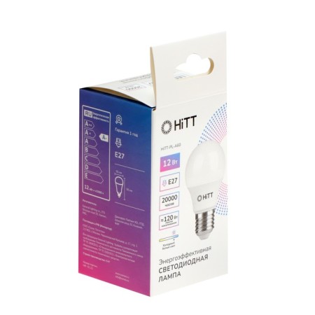 Hitt-PL, A60, 12 W, 230 V, E27, 6500 K lamp-1