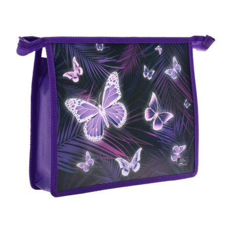 Folder for notebooks A5, 230 x 190 x 50 mm, lightning from above, plastic, calligrata "butterflies"-1