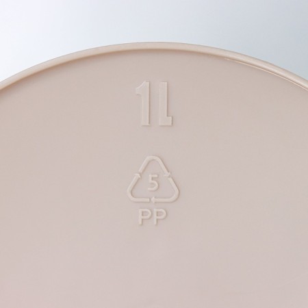 Garbage container desktop Palm, 1 L, D = 13 cm, h = 15.5 cm, beige color-3