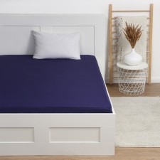 Elevnice sheet Ethel 160x200x25, Blue, 100% cotton, Poplin 125g/m2