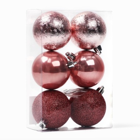 Christmas balls Christmas balls, for the New Year, d = 6 cm, 6 pcs., Shampan-2