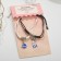 Bracelets "Demetrons" Planet and missile with bead, color, 7 cm