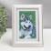 Photo frame 10x15 281s white with silver (plastic screen)