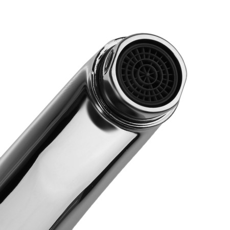 ACCOONA A84203 kitchen mixer, single -leaf, medium surplus, silumin, chrome-1