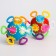 Developing toy - rattle, "ball - ratchet", rattle, color of mix, crumb I
