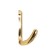 Hook furniture tundra TKD024, two -rod, gold