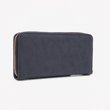 Women's wallet with lightning, gray color-1