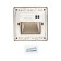 Built-in lamp for stairs, 1.5 watts, 60 lm, 3000k, IP20, 220 V, T-Bel. Svet, black