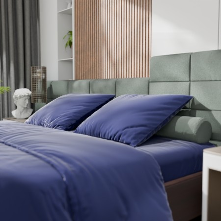 Bed linen Ethel Duet Tencel 155*210cm-2pcs, 230*245cm, 50*70cm-2pcs, blue color-2