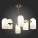 Ceiling EVOLUCE lamp. Sle1047-302-06. Nobilia. 6x40 watts, E14, 72.5x72.5x52.5 cm, bronze color