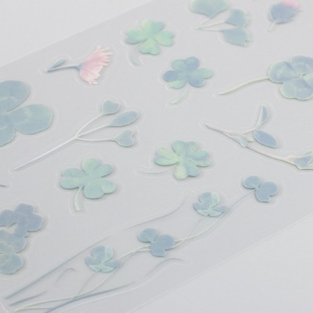 Stickers Plastic "Clover" set of 6 sheets 10x18 cm-4