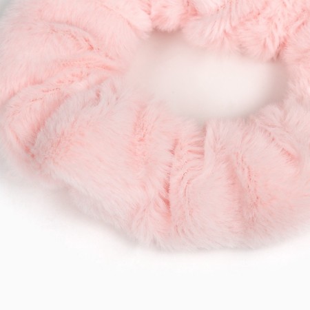 Hair gum is pink, fluffy, 11 cm, princesses-2