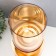 Summary metal, glass per 1 candle "Hemen" D-5 cm, gold 12x12x42.5 cm