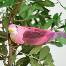 A bird for decoration and floristry, on a clothespin, mix, plastic, 1 pc., 8 x 8 cm