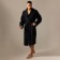 Wafel dressing gown men's SL Home: Basic "Dark Mare", size M, 100% cotton, 300 g/m2