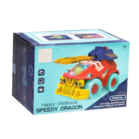 Tiger tank, shoots rockets, light and sound, works from batteries, color colorful color-5