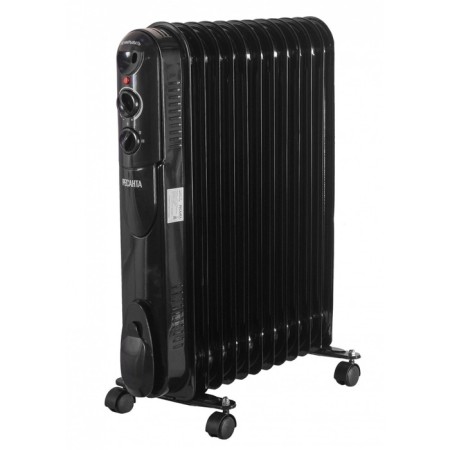 Resanta heater OMPT-12NCH, Oil, 2500 W, up to 30 m², 12 sections, black