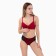 Cowards women's thongs, burgundy/black color, size 46