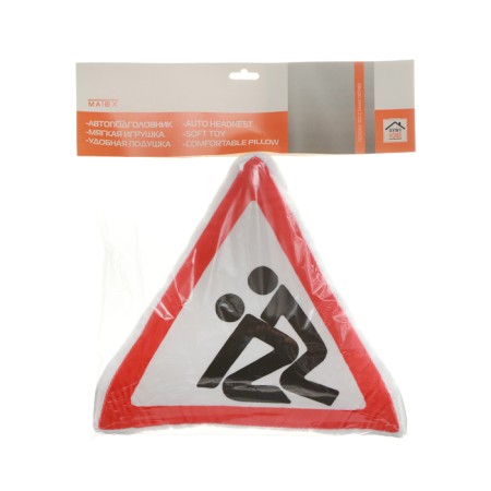 Automotive Matech Pillow Attend Line, observe the distance, 35 x 35 x 10 cm, red-4