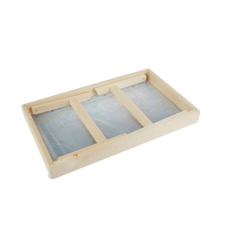 Breakfast table "steel" glass surface 50x30cm-2