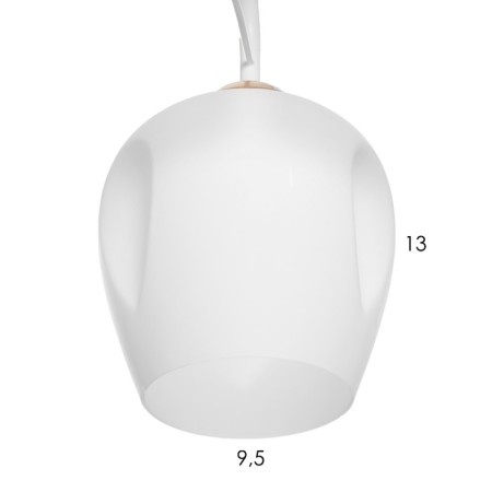 Miley chandelier 5x60W E27 white, gold 45x53x46cm-5