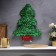 Figure from Mishura "Green Christmas tree" 36x28 cm, 20 LED, AG10x3 (in compl), T/white