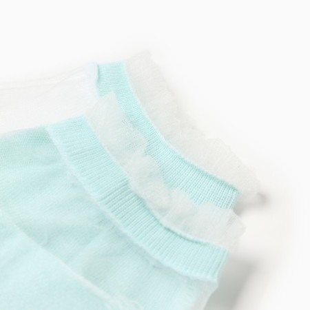 Women's socks glass minku color green, size 36-37 (23 cm)-4