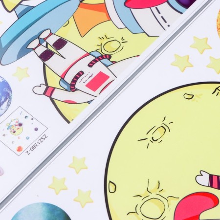 Interior color sticker "Cosmonaut at the space station" 30x60 cm nr 2 sheets 70673-2