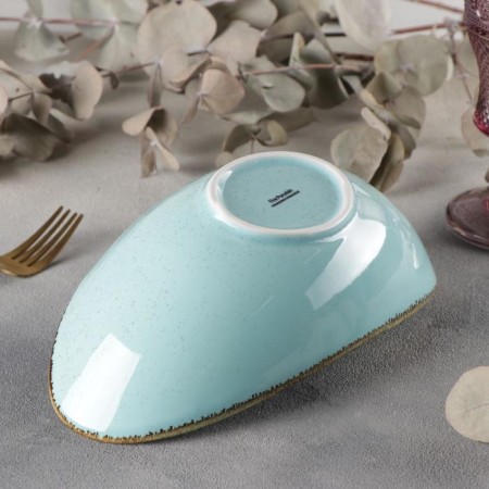 Ceramic sapphire salad, 25 × 13 × 8 cm, blue color-2