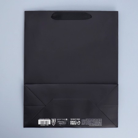 Gift Package Laminated, Packaging, Black, M 26 x 30 x 9 cm-5