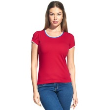 Female T -shirt, size 42, red color