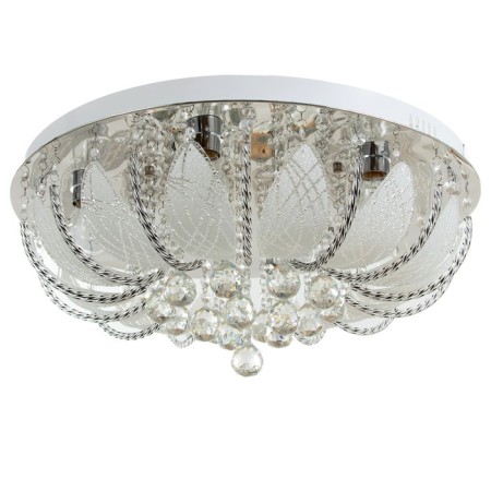 Svetogor chandelier "Drops" 8x60W E27 LED lighting chrome 60x60cm-1
