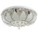 Svetogor chandelier "Drops" 8x60W E27 LED lighting chrome 60x60cm