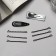 Invisibility for hair "Steisi" (set of 10 pcs) Geometry, 5 cm, black