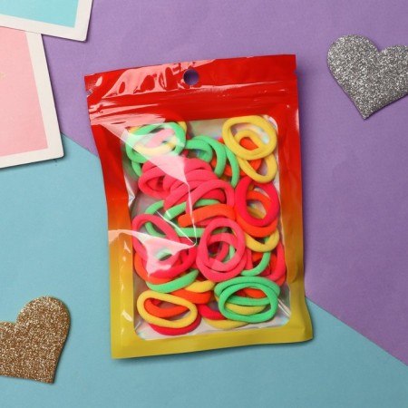 Hair gum "Sport" (set 50 pieces) 2.5 cm, mix-2