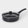 Steven Consul, 3.7 l, d = 26 cm, glass cover, plastic handle, anti -stick coating, black color