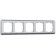 Frame W0052106, 5 STREAM sockets, silver