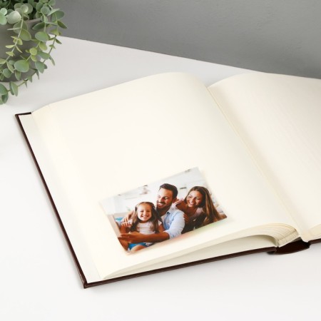 Photo album 29x32 cm. 50 sheets, "classic" brown, claim. leather-3
