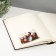 Photo album 29x32 cm. 50 sheets, "classic" brown, claim. leather