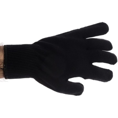Acrylic garden gloves, overlock, black, Sibrtekh-1